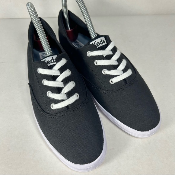 New Keds Canvas Breathable Black Lace Up Sneakers Shoes; Women’s Size 6 - Picture 6 of 15